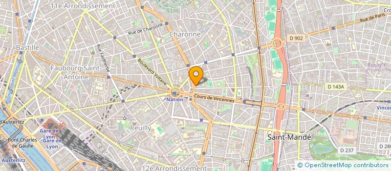 localisation de l'entreprise SCM 16 CHARONNE  PARIS