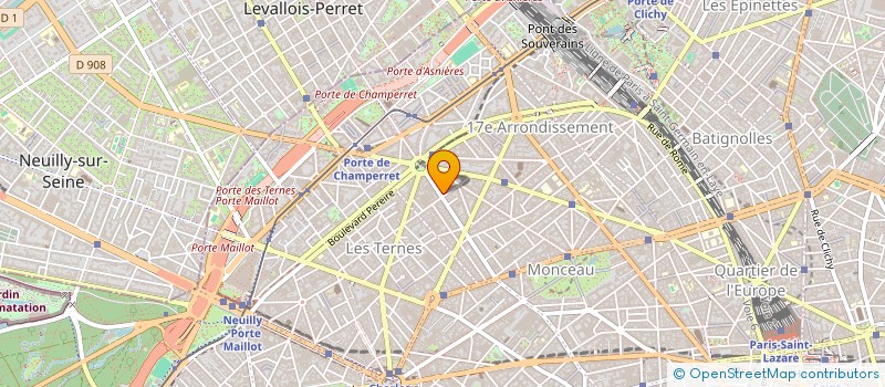 localisation de l'entreprise SCM 164 RUE DE COURCELLES  PARIS