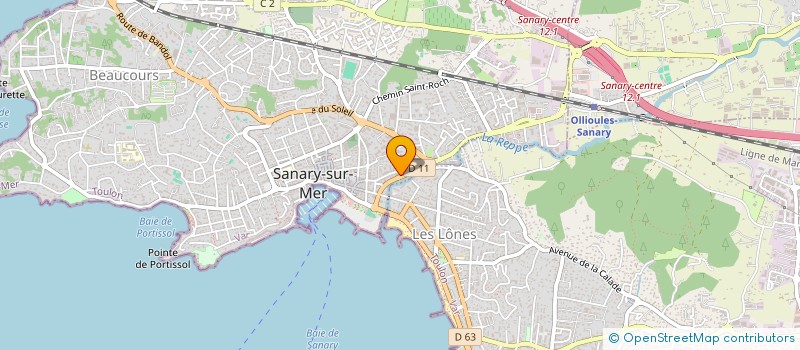 localisation de l'entreprise SCM 2. B à SANARY-SUR-MER