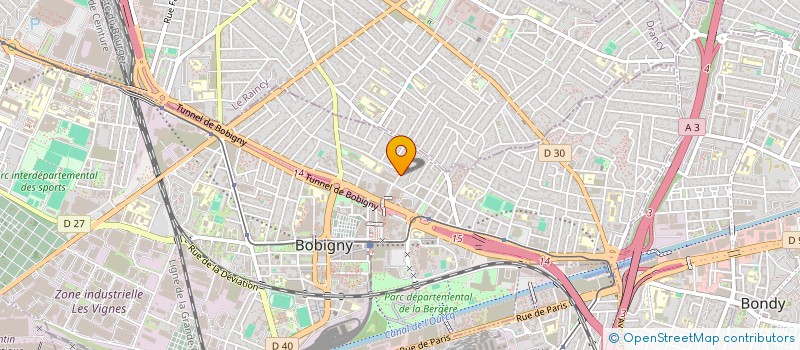 localisation de l'entreprise SCM 2 RUE DE LORRAINE  BOBIGNY