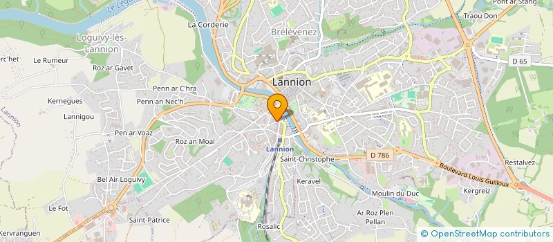 localisation de l'entreprise SCM 22  LANNION