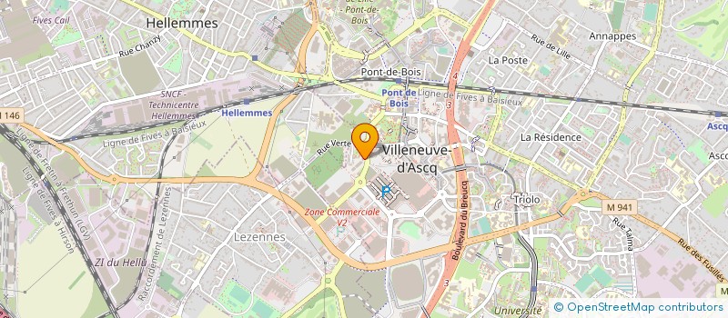 localisation de l'entreprise SCM 225 VALMY à VILLENEUVE-D'ASCQ