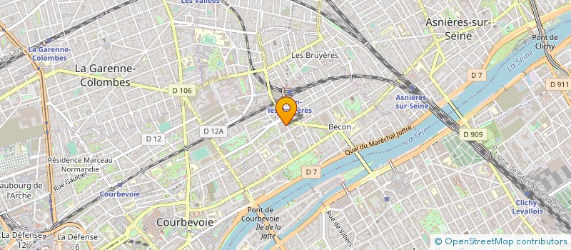 localisation de l'entreprise SCM 33 EDITH CAVELL à COURBEVOIE