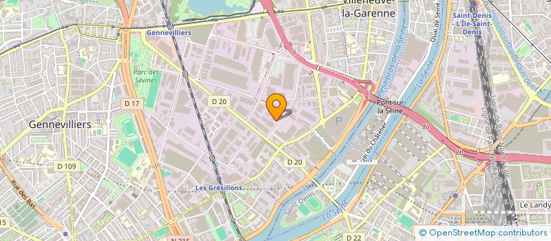 localisation de l'entreprise SCM à GENNEVILLIERS