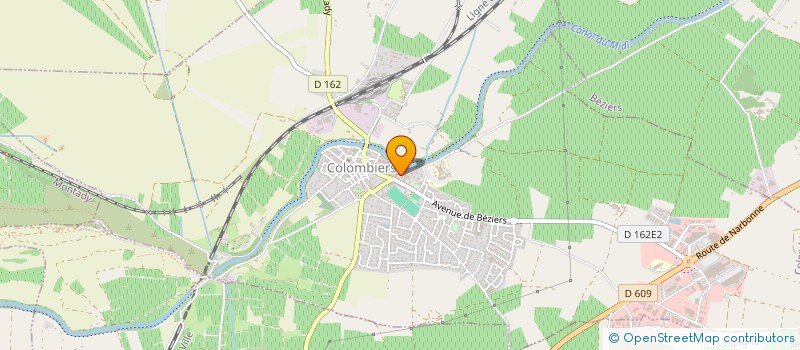 localisation de l'entreprise SCM à COLOMBIERS