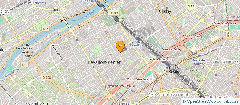 localisation de l'entreprise SCM 5 RUE MARJOLIN à LEVALLOIS-PERRET