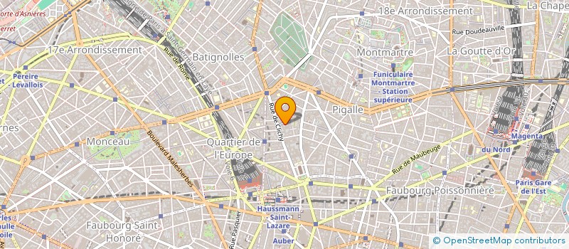 localisation de l'entreprise SCM 6 CARDINAL MERCIER  PARIS