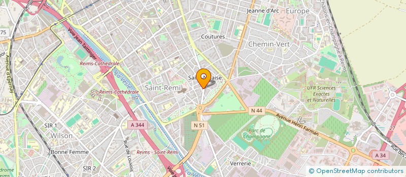 localisation de l'entreprise SCM 6570 JOURS  REIMS