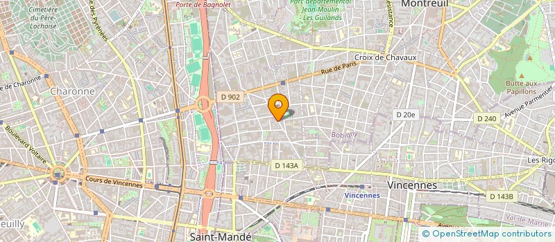 localisation de l'entreprise SCM 70 ESPACE SANTE MONTREUIL à MONTREUIL