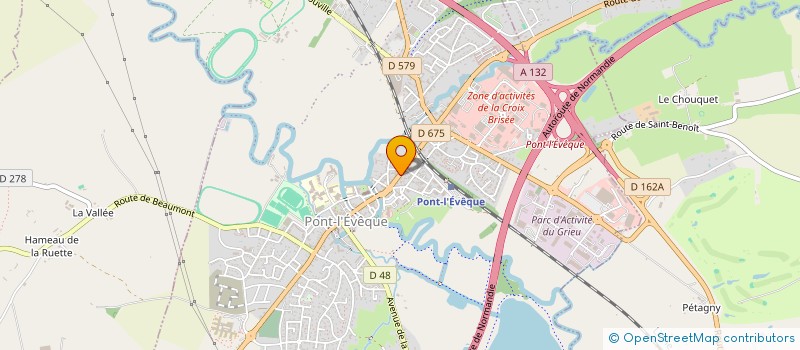 localisation de l'entreprise SCM  PONT L'EVEQUE