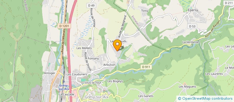 localisation de l'entreprise SCM à GRESY-SUR-AIX