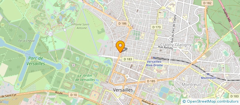 localisation de l'entreprise SCM 9 BD DU ROI à VERSAILLES