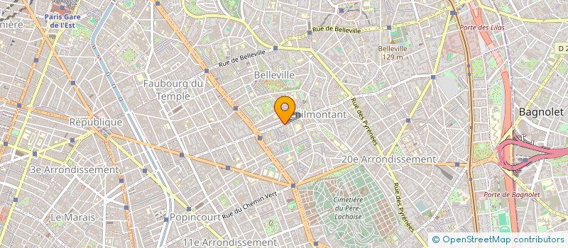 localisation de l'entreprise SCM à PARIS