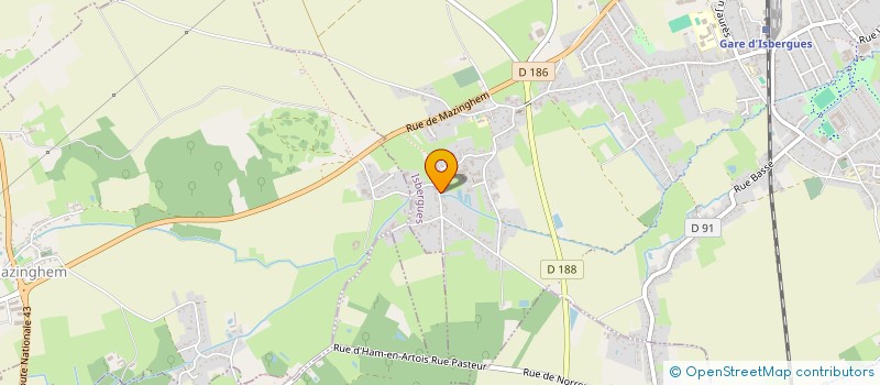 localisation de l'entreprise SCM  ISBERGUES