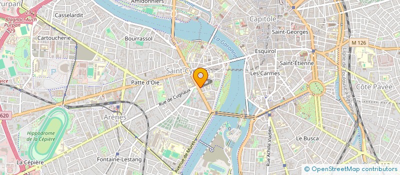 localisation de l'entreprise SCM A D N 34 à TOULOUSE