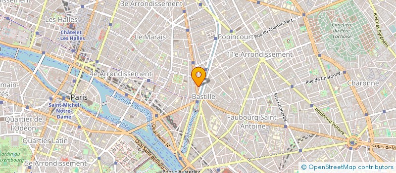 localisation de l'entreprise SCM A LA BASTILLE  PARIS