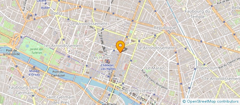 localisation de l'entreprise SCM AA CENTRE KINE OSTEO SEBASTOPOL à PARIS
