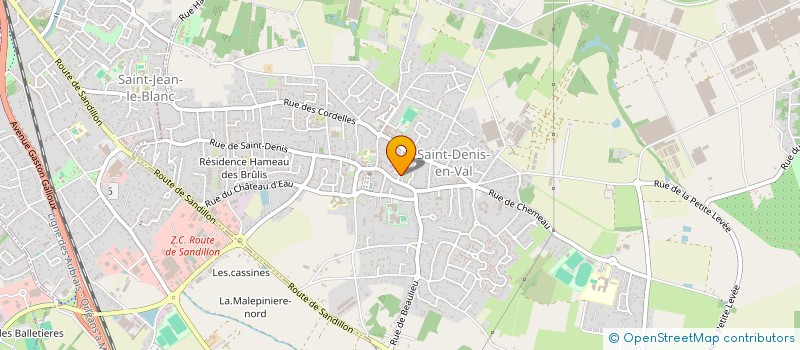 localisation de l'entreprise SCM ACTI'VAL KINE à SAINT-DENIS-EN-VAL