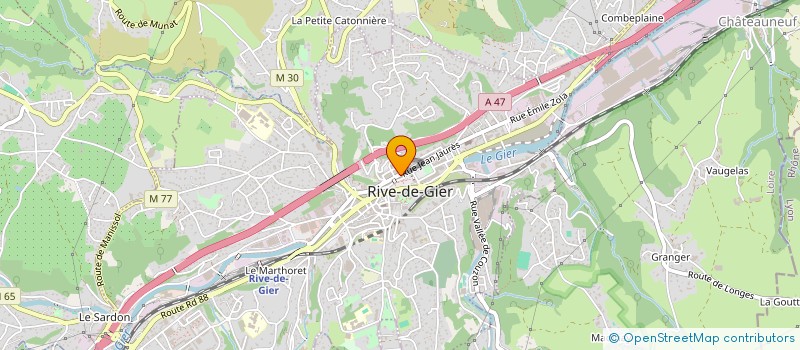 localisation de l'entreprise SCM ADOM'INFIRMIERS  RIVE-DE-GIER