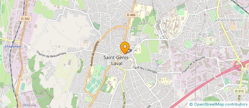 localisation de l'entreprise SCM AGIR à SAINT-GENIS-LAVAL
