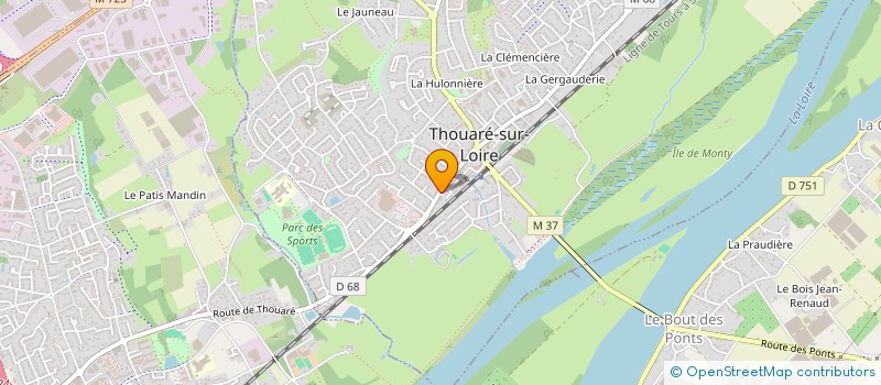 localisation de l'entreprise SCM AGS à THOUARE-SUR-LOIRE
