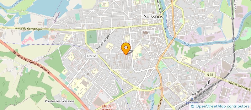 localisation de l'entreprise SCM AISNE ASSUR & ASSOCIES à SOISSONS