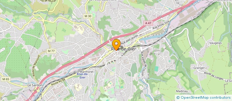 localisation de l'entreprise SCM ALINE GUIGON & CARINE VALETTE à RIVE-DE-GIER