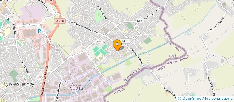 localisation de l'entreprise SCM ALLIANCE KINES DE LEERS  LEERS