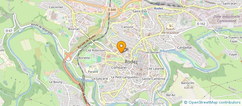 localisation de l'entreprise SCM ALLO INFIRMIERES  RODEZ