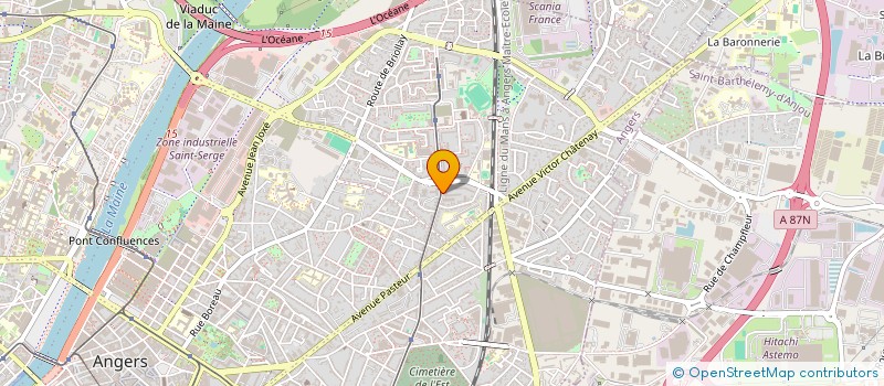 localisation de l'entreprise SCM  ALLONNEAU à ANGERS