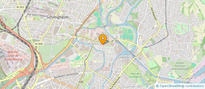 localisation de l'entreprise SCM ALSACEXPERTMED à STRASBOURG