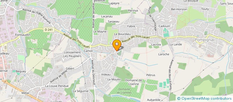 localisation de l'entreprise SCM AMADE SANTE  TRESSES