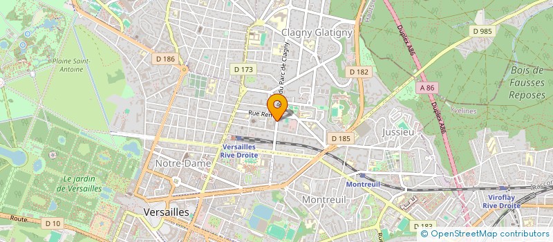 localisation de l'entreprise SCM AMD à VERSAILLES