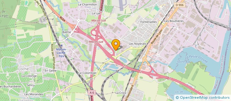localisation de l'entreprise SCM ANDRE COUILLET à MACON