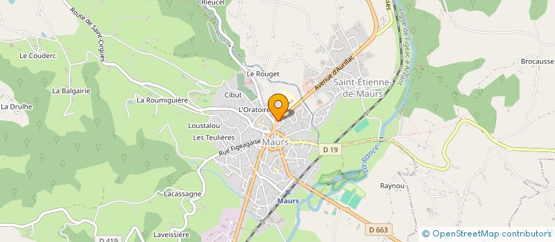 localisation de l'entreprise SCM ANE BOUNIE FABRE SALVY à MAURS
