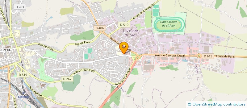 localisation de l'entreprise SCM ANESTHESIE PAYS D'AUGE  LISIEUX