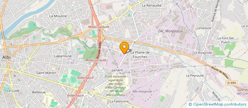 localisation de l'entreprise SCM ANGIOLAUTREC à ALBI