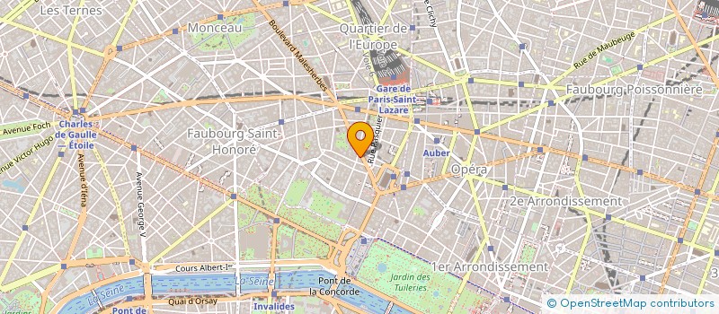 localisation de l'entreprise SCM ANJOU MALESHERBES  PARIS