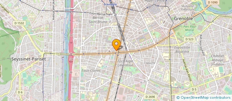 localisation de l'entreprise SCM ANTARES  GRENOBLE