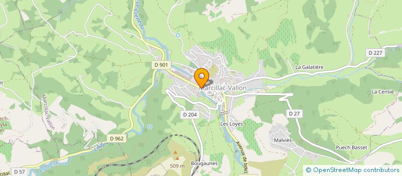 localisation de l'entreprise SCM ANTIDOTE à MARCILLAC-VALLON