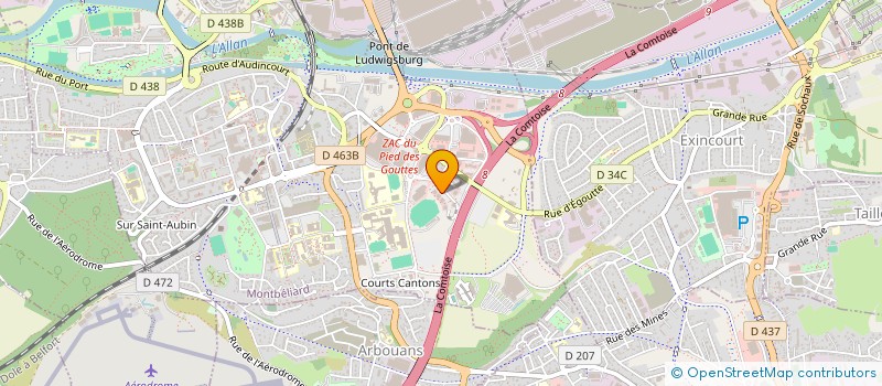 localisation de l'entreprise SCM APOLLINE à MONTBELIARD
