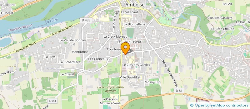 localisation de l'entreprise SCM AQUA  KINESIOS  AMBOISE