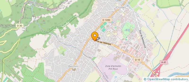 localisation de l'entreprise SCM AQUAKINE  CROLLES