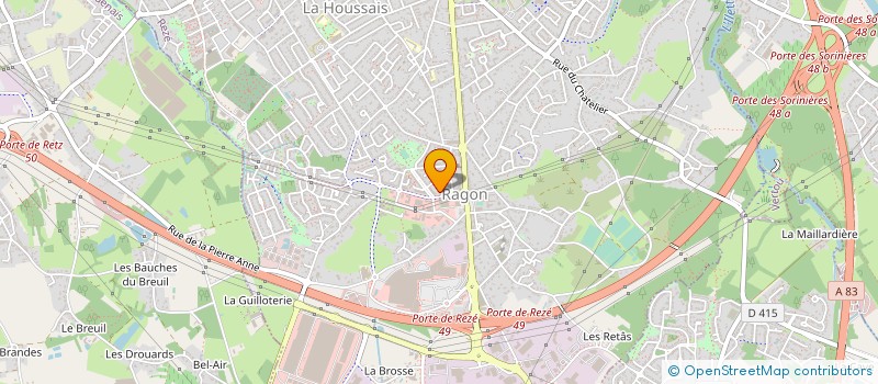 localisation de l'entreprise SCM ARC EN CIEL à REZE