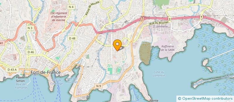 localisation de l'entreprise SCM ARC EN CIEL SANTE  FORT-DE-FRANCE