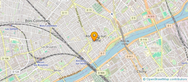 localisation de l'entreprise SCM ARCAMONE LEGALLAIS TEBOUL RAYNAL  ASNIERES-SUR-SEINE