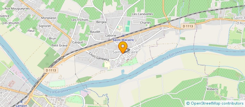 localisation de l'entreprise SCM ARCHITECTURE URBANISME PROGRAMMATION  SAINT-MACAIRE