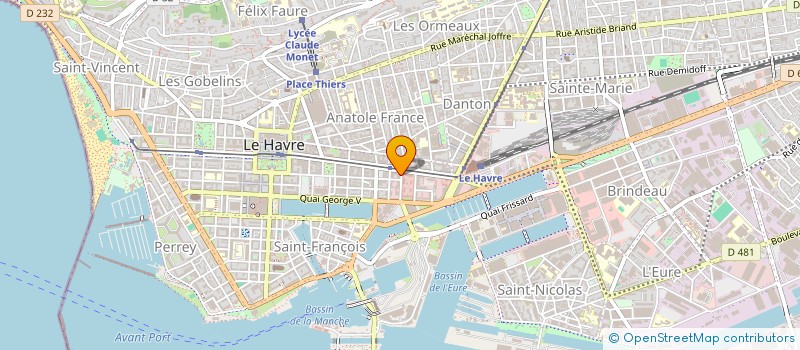 localisation de l'entreprise SCM ARLANCE AVOCATS  LE HAVRE