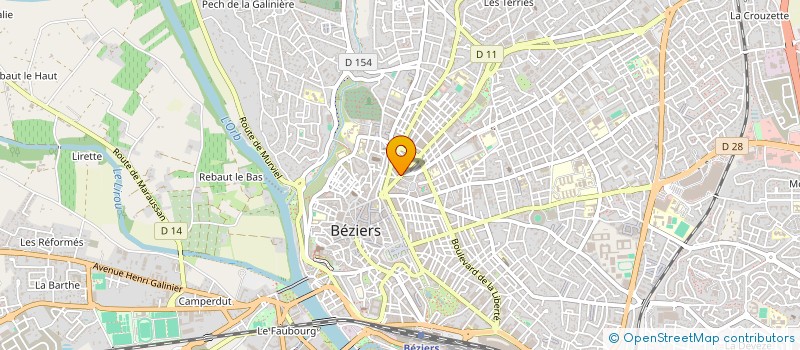 localisation de l'entreprise SCM ARNAUD GUANADICOM à BEZIERS
