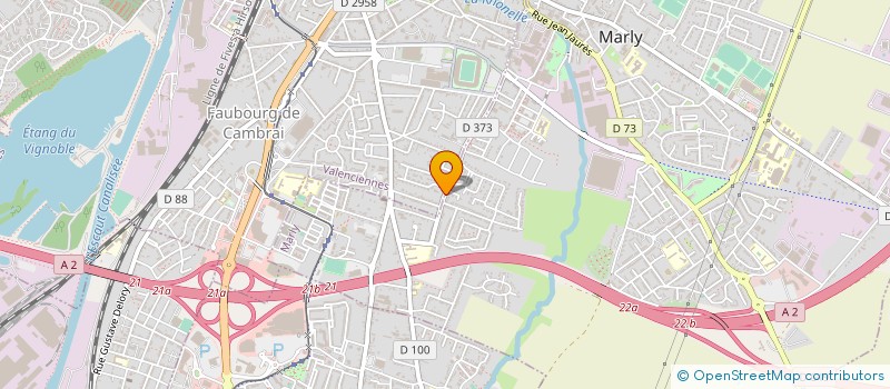 localisation de l'entreprise SCM ART'CADE  VALENCIENNES